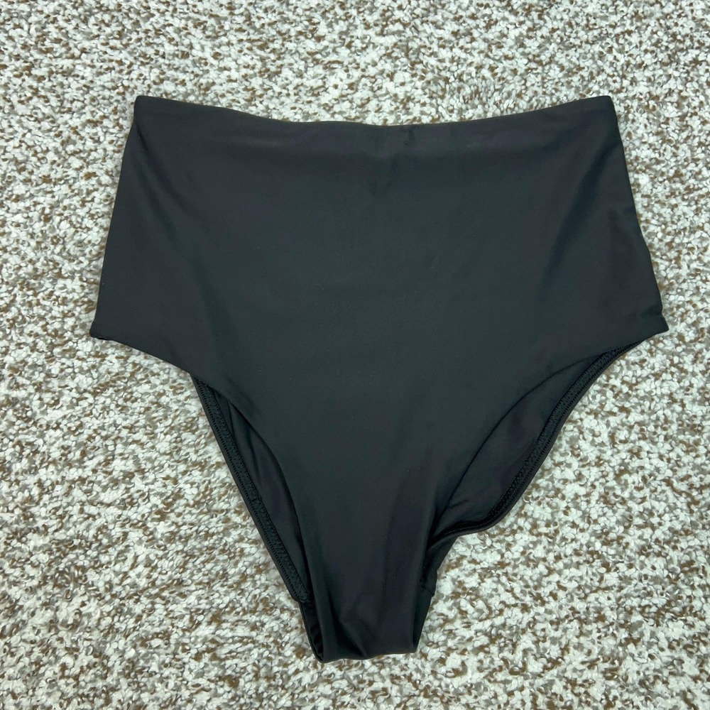 Lululemon Swim Bottom Womens Smallβ Black High Rise High Waisted Bikini Beach